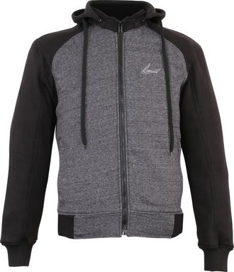 Weise Stealth Hoodie Mens AA Certified Armoured Hooded Motorcycle Jacket (UK, Alpha, XL, Regular, Regular, Black/Gun)