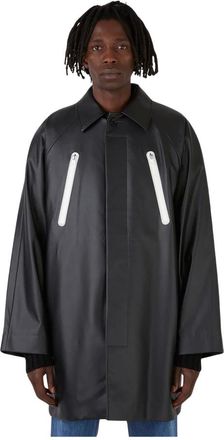 Wynn Hamlyn Jassen, Heren, Zwart, M, Nylon, Raglan Zipped Coat