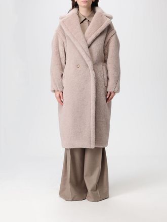 Max Mara Fur Coat MAX MARA Woman color Beige