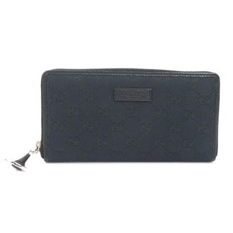 Gucci Black Gg Canvas Long Wallet (Bi-Fold) (Pre-Owned)