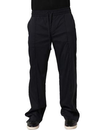 Dolce & Gabbana Nylon Drawstring Joggers - Black
