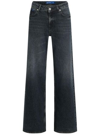 Karl Lagerfeld mid-rise relaxed jeans - women - Regenerative Cotton/Recycled Cotton - 26/30 - Blue