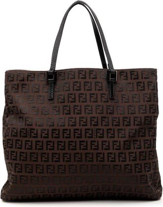 Fendi Pre-owned Fendi Zucchino Canvas Tote Ladies 8BH073
