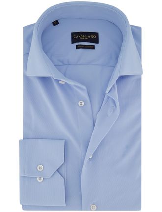 Cavallaro Lichtblauw overhemd Cavallaro Ratiero wide spread boord