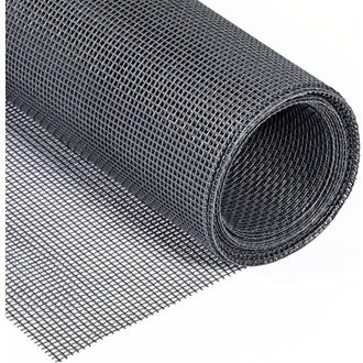 Elle Mosquitera De Fibra De Vidrio A Medida De 122 Cm X 252 Cm, Resistente A Los Rayos Uv, Se Vende Por Metro, Repelente De Mosquitos - Gris