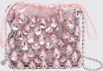 Self Portrait Pochette a secchiello Self-Portrait in raso con strass