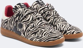 Isabel Marant Beth zebra-print calf hair sneakers
