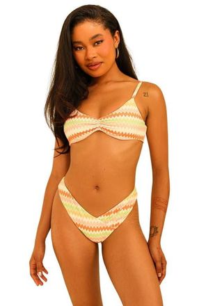 Dippin' Daisy's Swimwear Britney Adjustable Shoulder Bikini Top in Hang Ten Stripe at Nordstrom, Size X-Large