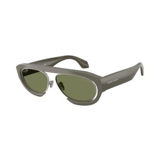 Giorgio Armani Ar8239 Zonnebril - Heren - Accessoires - Grijs - Maat: 57 MM