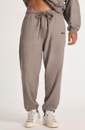 Savage x Fenty Fleece Joggers in Mink Brown Heather at Nordstrom, Size Xx-Large