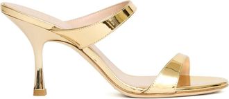 Stuart Weitzman Nudist Slide 85 - Dames - Muiltjes - Geel - 36 1/2 EU - Leer - Schoenen