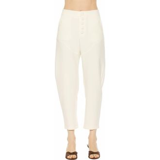 Alexia Admor Hollis Barrel Pants in Ivory at Nordstrom, Size 10 26