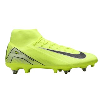 Nike Mercurial Superfly 10 voetbalschoenen voor heren, voor zachte ondergrond (Volt/Zwart)