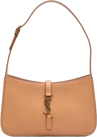 Saint Laurent Pre-owned Shoulder Bag - Dames - Vintage Schoudertas - Beige - ONE Size - Leer - Vintage