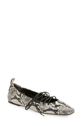 Rag & Bone Sophia Ballet Flat in White Sn at Nordstrom, Size 7Us