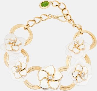 Dolce & Gabbana Embellished floral chain necklace
