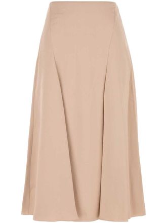 Fendi silk skirt - women - Silk - 40 - Neutrals