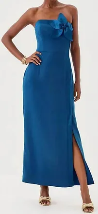 Lilly Pulitzer Anasophia Maxi Dress In Starlight Navy