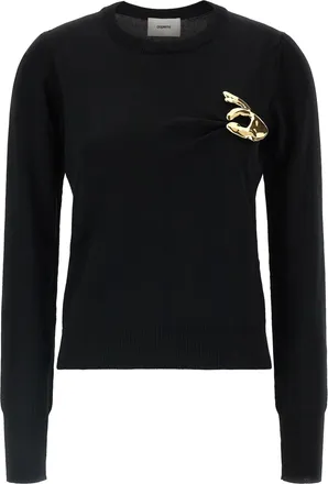 Coperni Black Virgin Wool Womens Cardigan