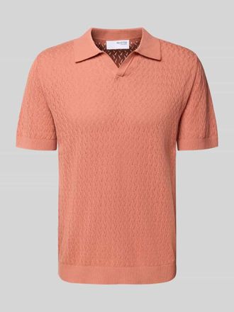 Selected Regular Fit Poloshirt aus Baumwoll-Leinen-Mix Modell LINO in Altrosa, Gr&ouml;&szlig;e XXL