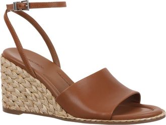 Nordstrom Arlene Ankle Strap Wedge Sandal in Rust Argan Oil at Nordstrom, Size 8.5