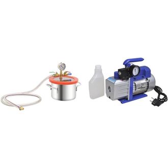 vidaXL Furniture Limited - C&aacute;mara De Vac&iacute;o Con Bomba De Una Etapa 3,7 L