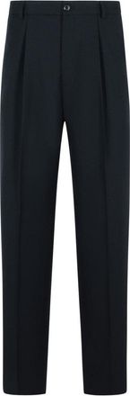 Dries Van Noten Penrud Straight Black Wool Pants