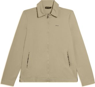 Freddy Felpa Zip con Collo a Camicia e Inserti Animalier