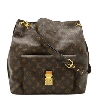 Louis Vuitton Pre-owned Shoulder Bags, female, Brown, Size: ONE SIZE Pre-owned Monogram Metis Shoulder Bag
