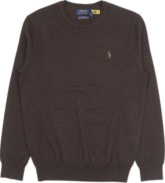 Polo Ralph Lauren Rondgebreide trui - Heren - Ronde hals truien - Bruin - S - Truien & Vesten