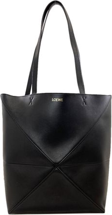 Loewe Black Leather Tote Bag (Pre-Owned)