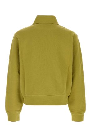 Moncler Logo-Embroidered Cotton Sweatshirt - Green