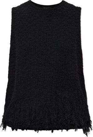 Yohji Yamamoto Gilet in Maglia - - Knitwear - Donna - Nero - L