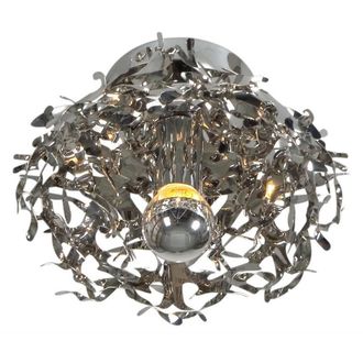 Netlighting Semi Flush Light Stainless Steel in Silver