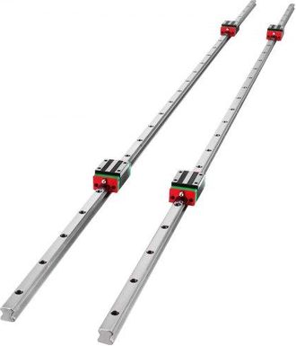 OEM Linearschiene 15ca, Linearlager-gleitset Mit 2 20-schienenwellen Von 1500 Mm Und 4 Lagerkissenbl&ouml;cken