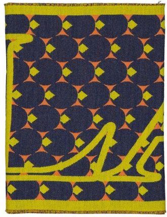 Lanvin Blue Silk Womens Scarf