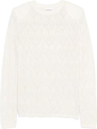 P.A.R.O.S.H. Maglione con motivo chevron - Bianco