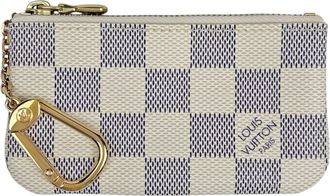 Louis Vuitton Damier Azur White Damier Azur Coin Purse/Coin Case (Pre-Owned)