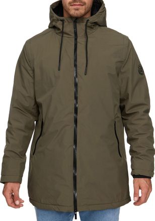Indicode Langjacke INDICODE INChanto, Herren, Gr. XXL, gr&uuml;n (army), Web, Obermaterial: 100% Polyester, unifarben, regular fit Po-bedeckend, Jacken Langjacke