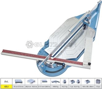 Sigma Azulejos Cortador 4bu Serie 4 Up Longitud De Court 70 Cm