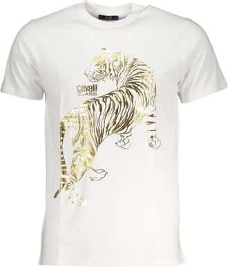 Cavalli Heren, Tops, Wit, Maat: XL