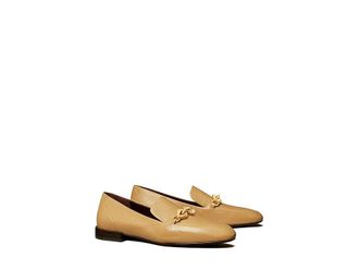 Tory Burch Jessa Loafers Womens Slip on Shoes Ginger Shortbread/Gold : 10 M, Leather
