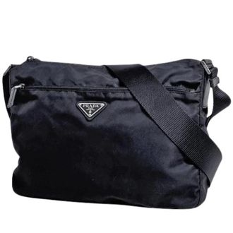 Prada Pre-owned Cross Body Bags, female, Black, Size: ONE SIZE Pre-owned Vintage Shoulder Bag