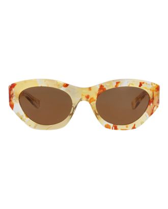 Chlo&eacute; Cat Eye-Frame Recycled Acetate Sunglasses