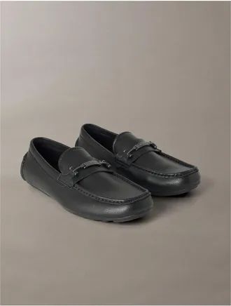 Calvin Klein Mens Mens Oimen Driving Loafer - Black - 10H