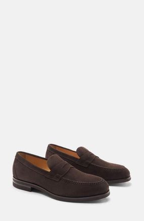 Scarosso Renato Loafers in Brown - Suede at Nordstrom, Size 40.5