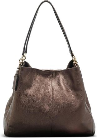Coach Borsa a spalla Madison Phoebe in pelle - Marrone