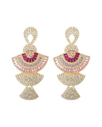 Eyecandy LA Eye Candy La Cz Dollia Statement Earrings