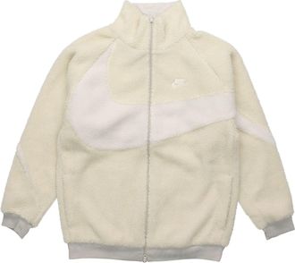 Nike Big Swoosh Reversible Boa Jacket (Asia Sizing) Cream White BQ6546-070