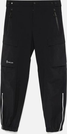 Moncler Mens Cuffed Trousers Black - Size: 33/32